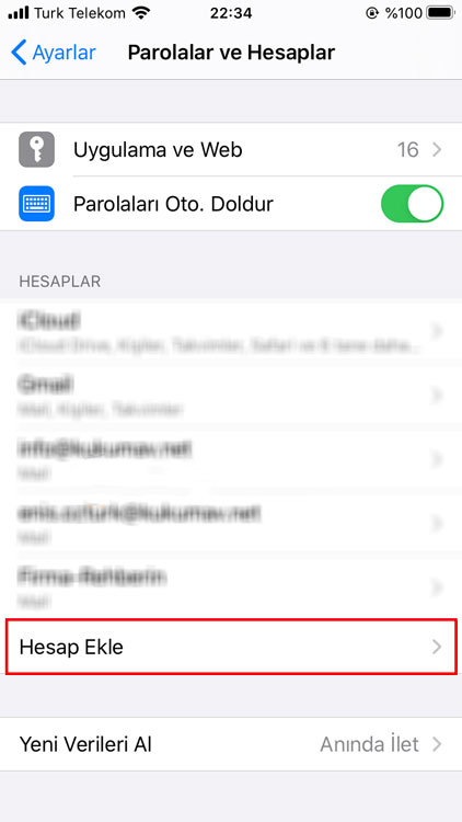 email kurulum ve ayarları